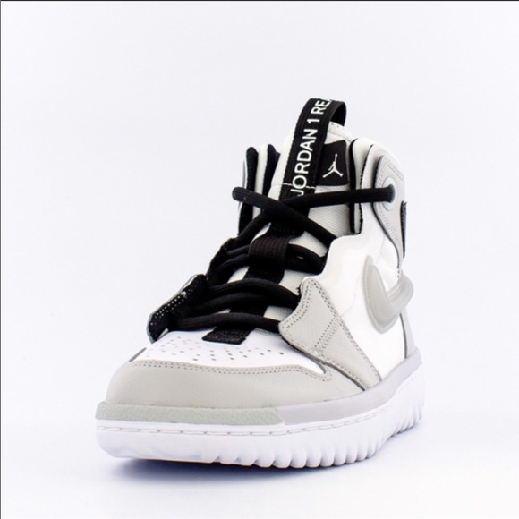 air jordan 1 react high grey fog